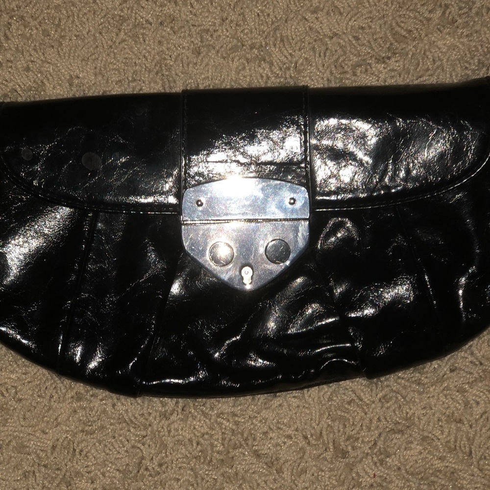 Express black clutch